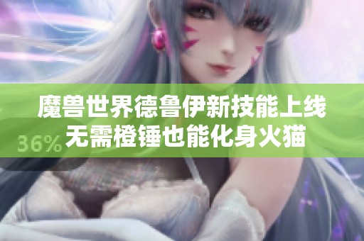 魔兽世界德鲁伊新技能上线 无需橙锤也能化身火猫