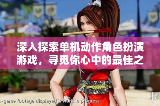 深入探索单机动作角色扮演游戏，寻觅你心中的最佳之选