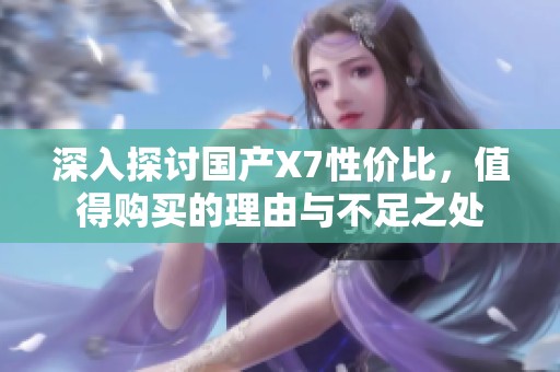 深入探讨国产X7性价比，值得购买的理由与不足之处