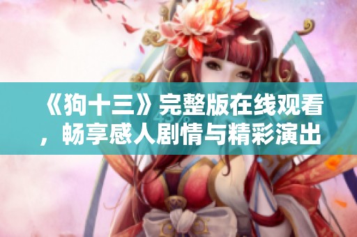 《狗十三》完整版在线观看，畅享感人剧情与精彩演出