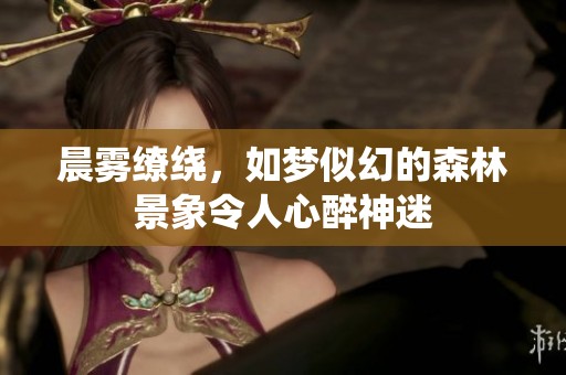 晨雾缭绕，如梦似幻的森林景象令人心醉神迷