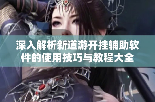 深入解析新道游开挂辅助软件的使用技巧与教程大全