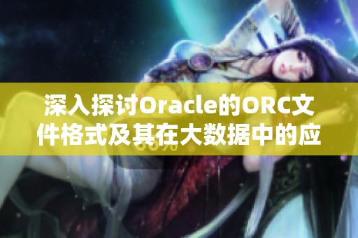 深入探讨Oracle的ORC文件格式及其在大数据中的应用价值