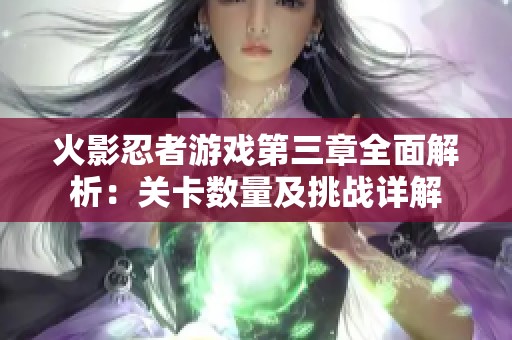 火影忍者游戏第三章全面解析：关卡数量及挑战详解