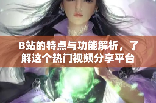 B站的特点与功能解析，了解这个热门视频分享平台