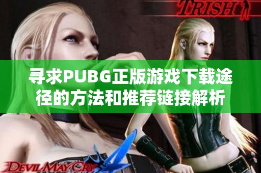 寻求PUBG正版游戏下载途径的方法和推荐链接解析