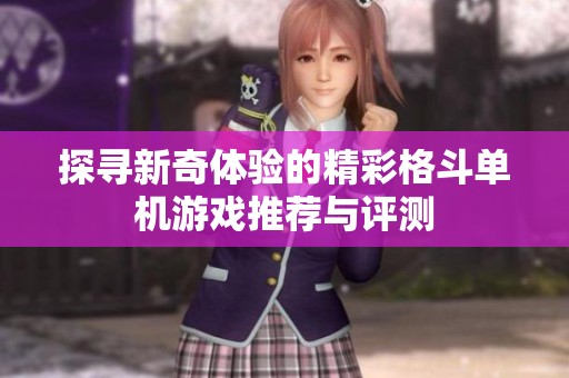 探寻新奇体验的精彩格斗单机游戏推荐与评测