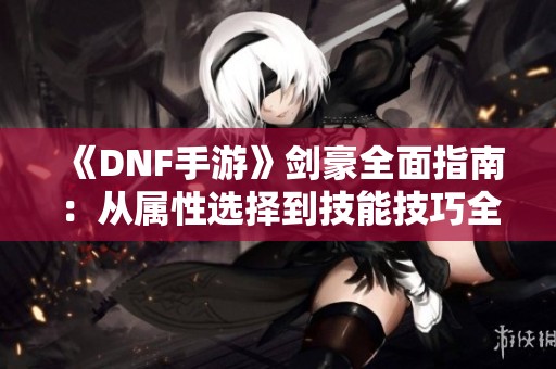 《DNF手游》剑豪全面指南：从属性选择到技能技巧全解析