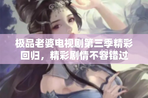 极品老婆电视剧第三季精彩回归，精彩剧情不容错过