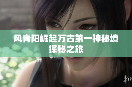 风青阳崛起万古第一神秘境探秘之旅