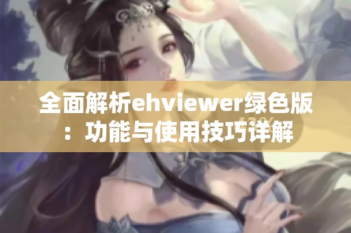 全面解析ehviewer绿色版：功能与使用技巧详解