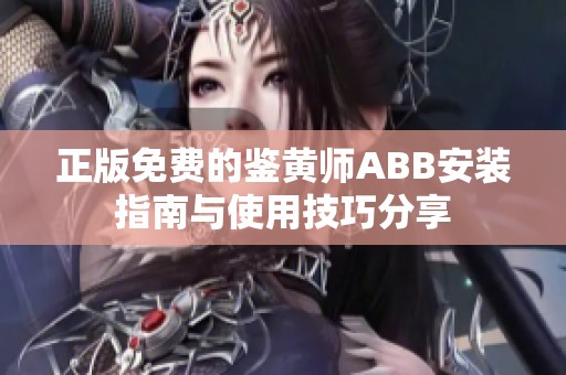 正版免费的鉴黄师ABB安装指南与使用技巧分享