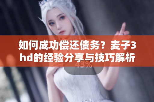 如何成功偿还债务？麦子3hd的经验分享与技巧解析