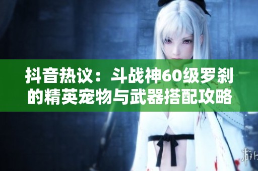 抖音热议：斗战神60级罗刹的精英宠物与武器搭配攻略