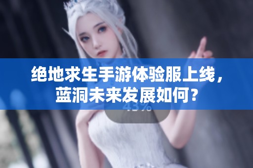 绝地求生手游体验服上线，蓝洞未来发展如何？