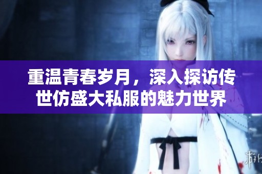 重温青春岁月，深入探访传世仿盛大私服的魅力世界