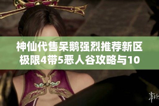 神仙代售呆鹅强烈推荐新区极限4带5恶人谷攻略与102神器制作心得