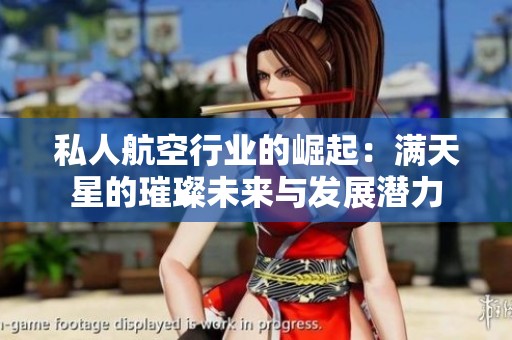 私人航空行业的崛起：满天星的璀璨未来与发展潜力