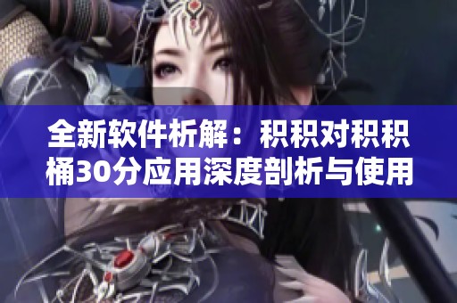 全新软件析解：积积对积积桶30分应用深度剖析与使用技巧