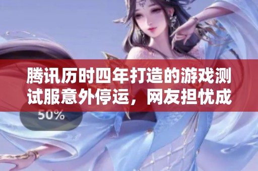 腾讯历时四年打造的游戏测试服意外停运，网友担忧成泡影