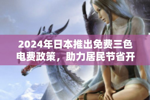 2024年日本推出免费三色电费政策，助力居民节省开支