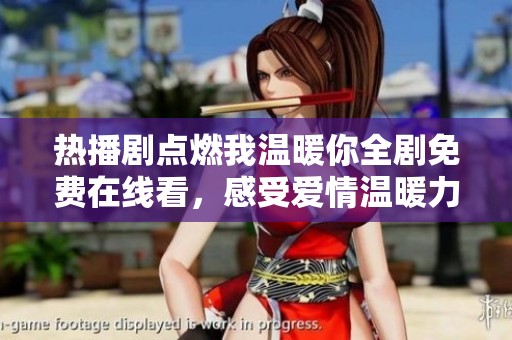 热播剧点燃我温暖你全剧免费在线看，感受爱情温暖力量