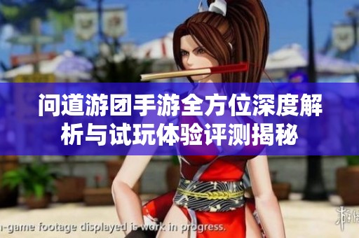问道游团手游全方位深度解析与试玩体验评测揭秘