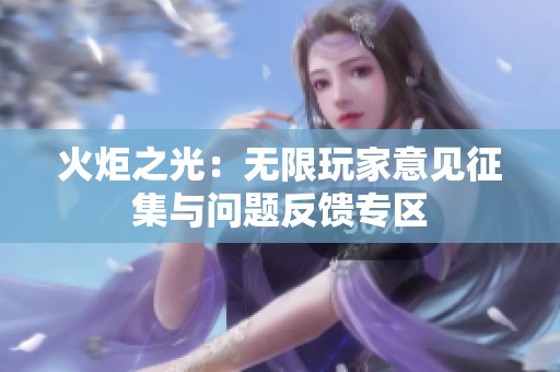 火炬之光：无限玩家意见征集与问题反馈专区