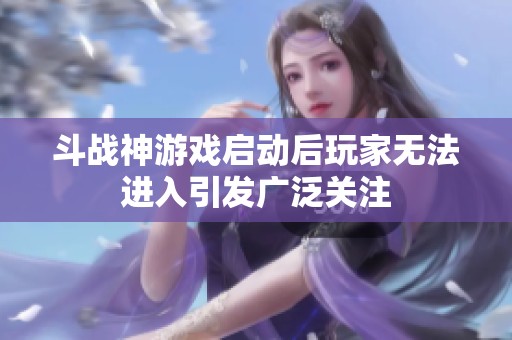 斗战神游戏启动后玩家无法进入引发广泛关注