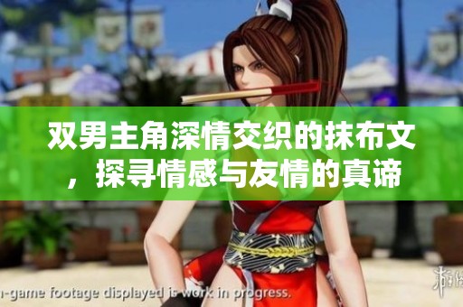 双男主角深情交织的抹布文，探寻情感与友情的真谛