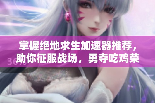 掌握绝地求生加速器推荐，助你征服战场，勇夺吃鸡荣耀
