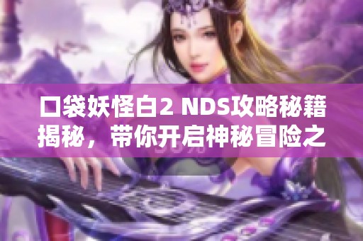 口袋妖怪白2 NDS攻略秘籍揭秘，带你开启神秘冒险之旅