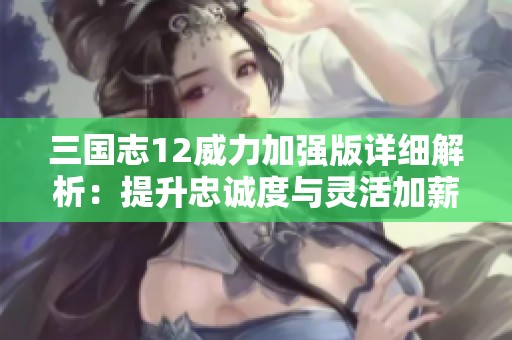 三国志12威力加强版详细解析：提升忠诚度与灵活加薪策略探讨