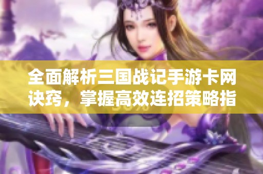 全面解析三国战记手游卡网诀窍，掌握高效连招策略指南
