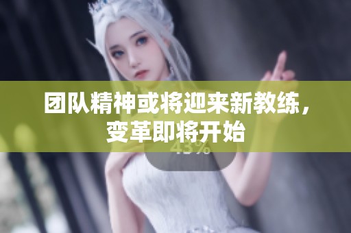 团队精神或将迎来新教练，变革即将开始